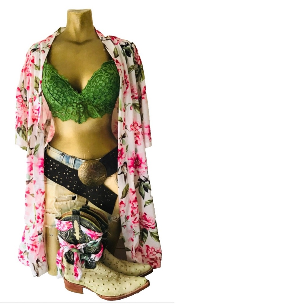SHOW ME YOUR MUMU Brie Floral KIMONO Jacket O/S